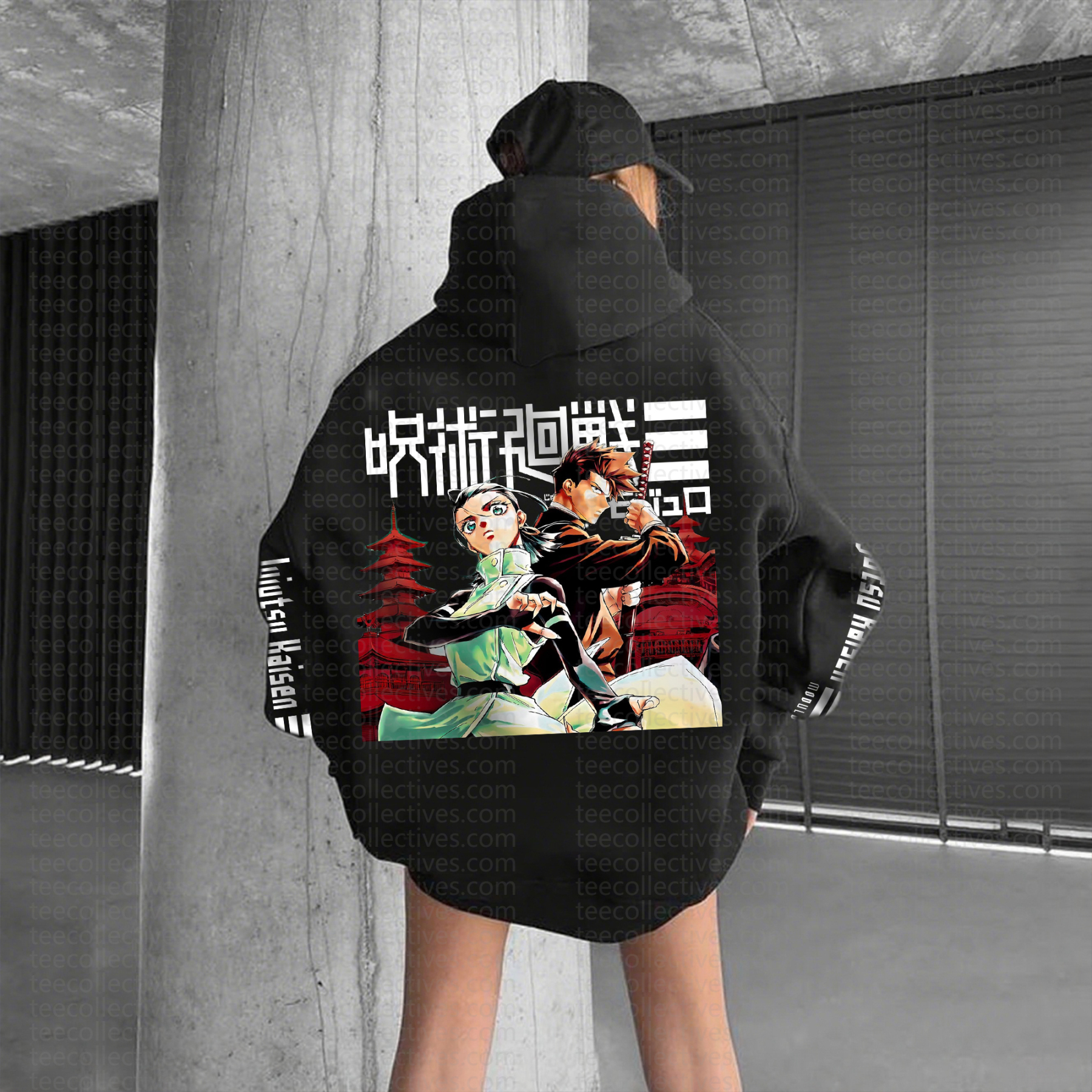 "Jujutsu Kaisen" Unisex Anime Inspired Vintage Hoodie