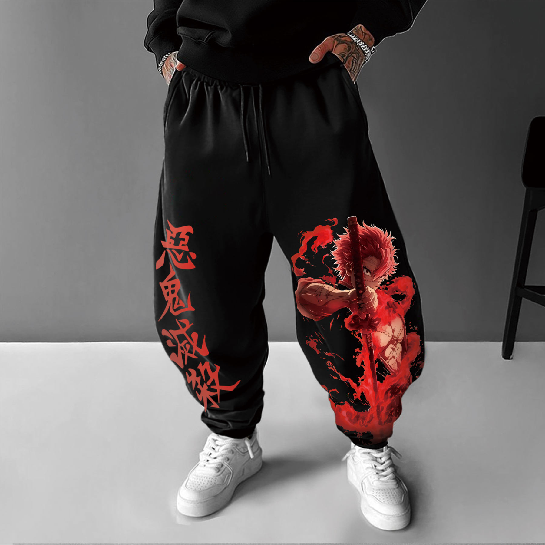 Unisex Anime Inspired Vintage Pants丨Demon Slayer