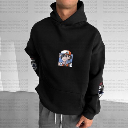 Unisex Anime Graphic Streetwear Vintage Hoodie