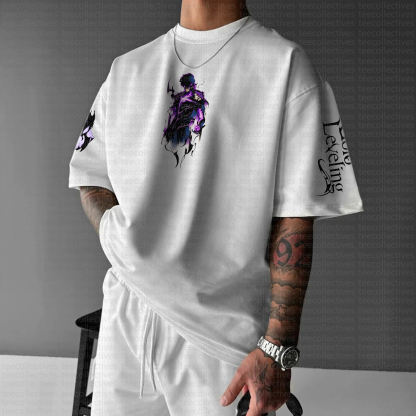 Unisex  " Solo Leveling " Anime Inspired Vintage T-Shirt