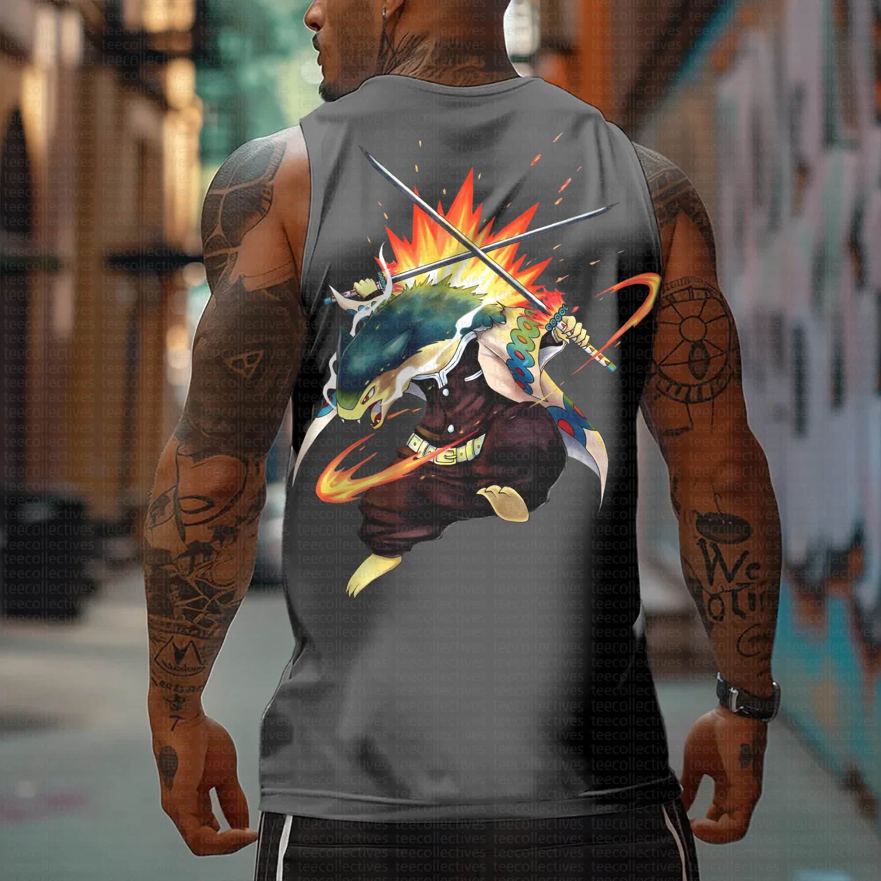 Unisex “Pokémon” Casual Anime Tank Top