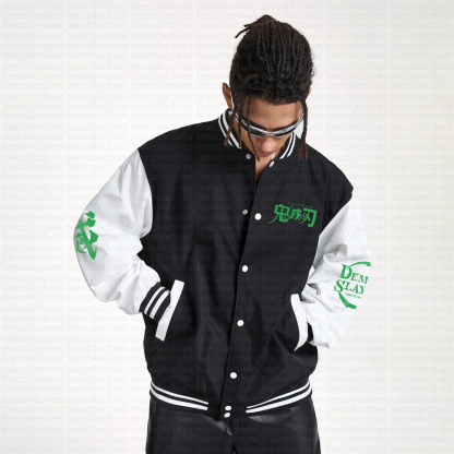 Spring And Autumn Unisex Casual Streetwear Fashion Jacket | Demon Slayer