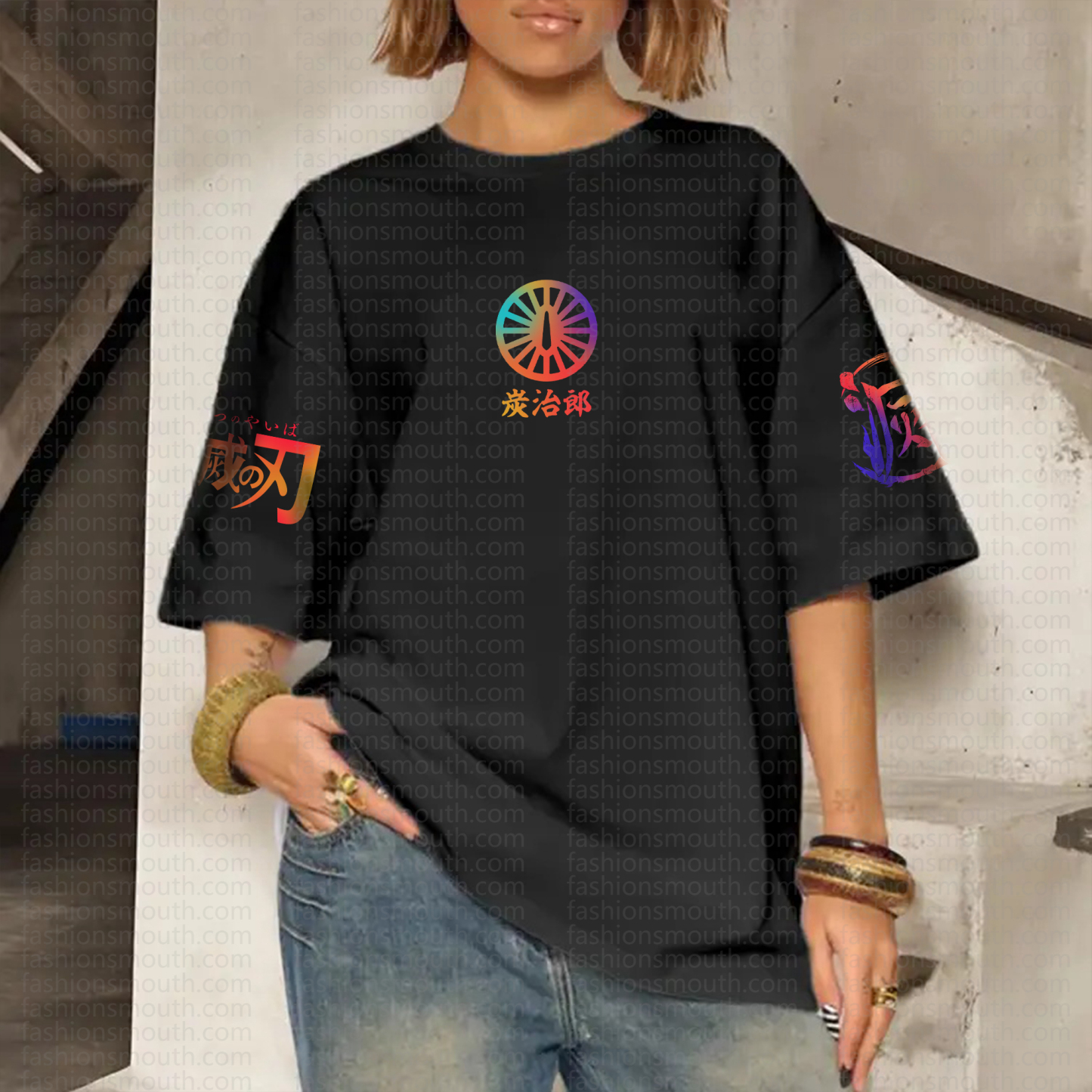 "Demon Slayer" Anime Inspired Vintage T-Shirt