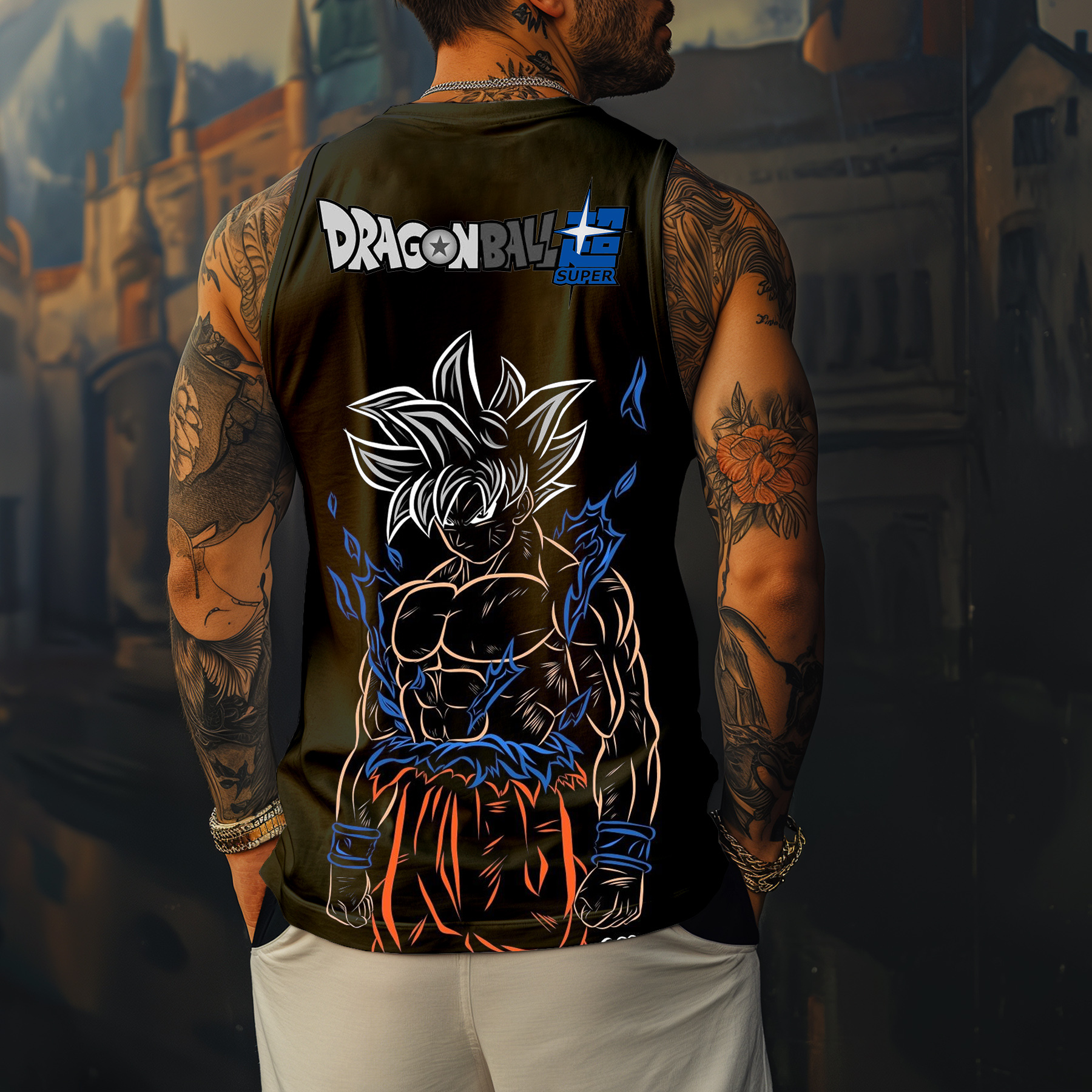 Casual Animation Design Print Tank Top