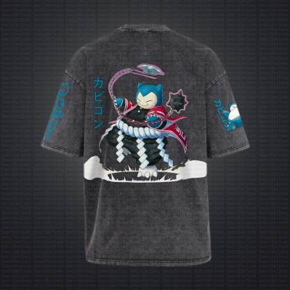 Unisex "Pokémon" Anime Style Vintage Washed T-Shirt