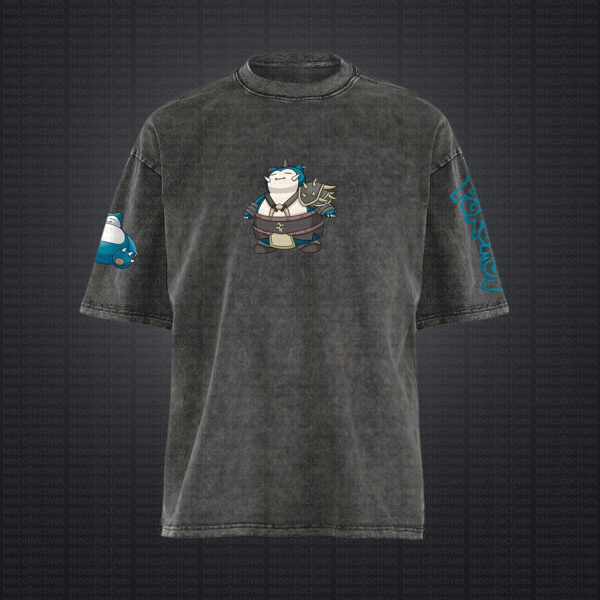 Unisex "Pokémon" Anime Style Vintage Washed T-Shirt