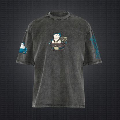 Unisex "Pokémon" Anime Style Vintage Washed T-Shirt