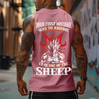 Men's Casual Dragon Ball Anime Printed Fitness Tank Top