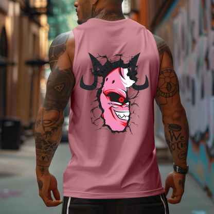 Oversized Anime Sports Tank Top