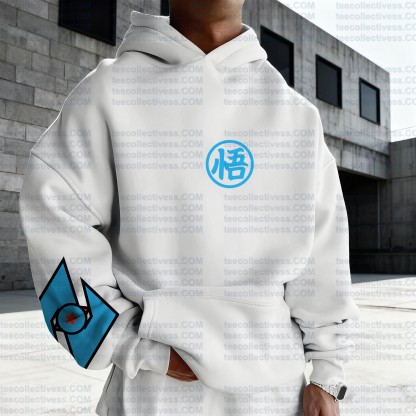 Plus Velvet Unisex Anime Graphic Streetwear Vintage Hoodie