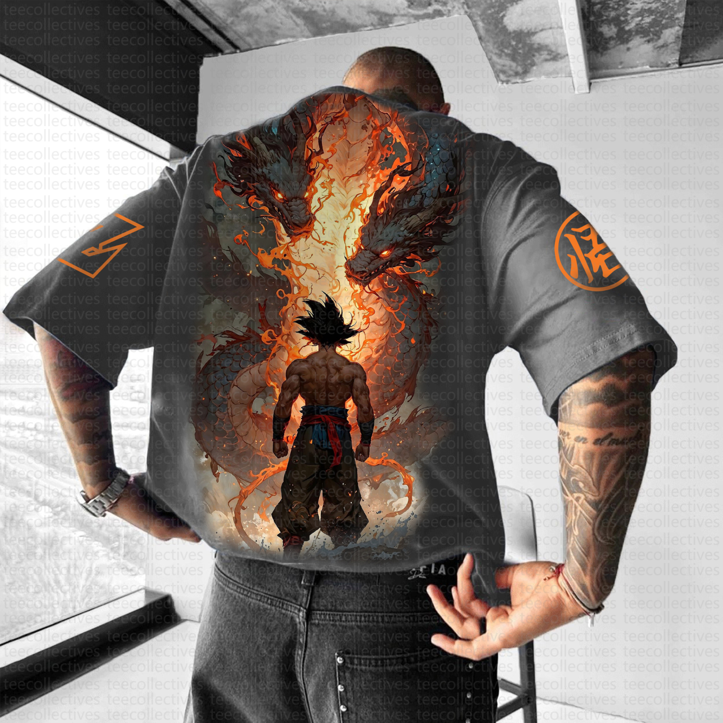 Unisex Anime Inspired Vintage T-Shirt丨Demon Slayer X Pokémon