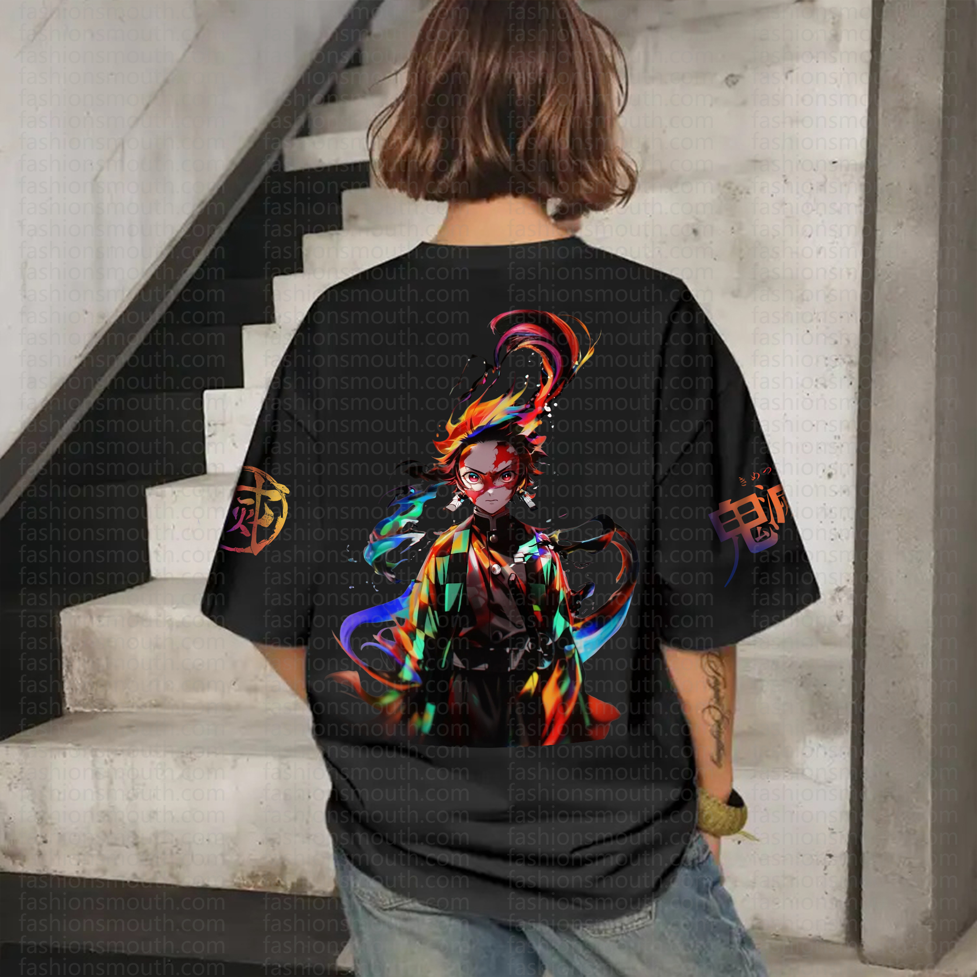"Demon Slayer" Anime Inspired Vintage T-Shirt