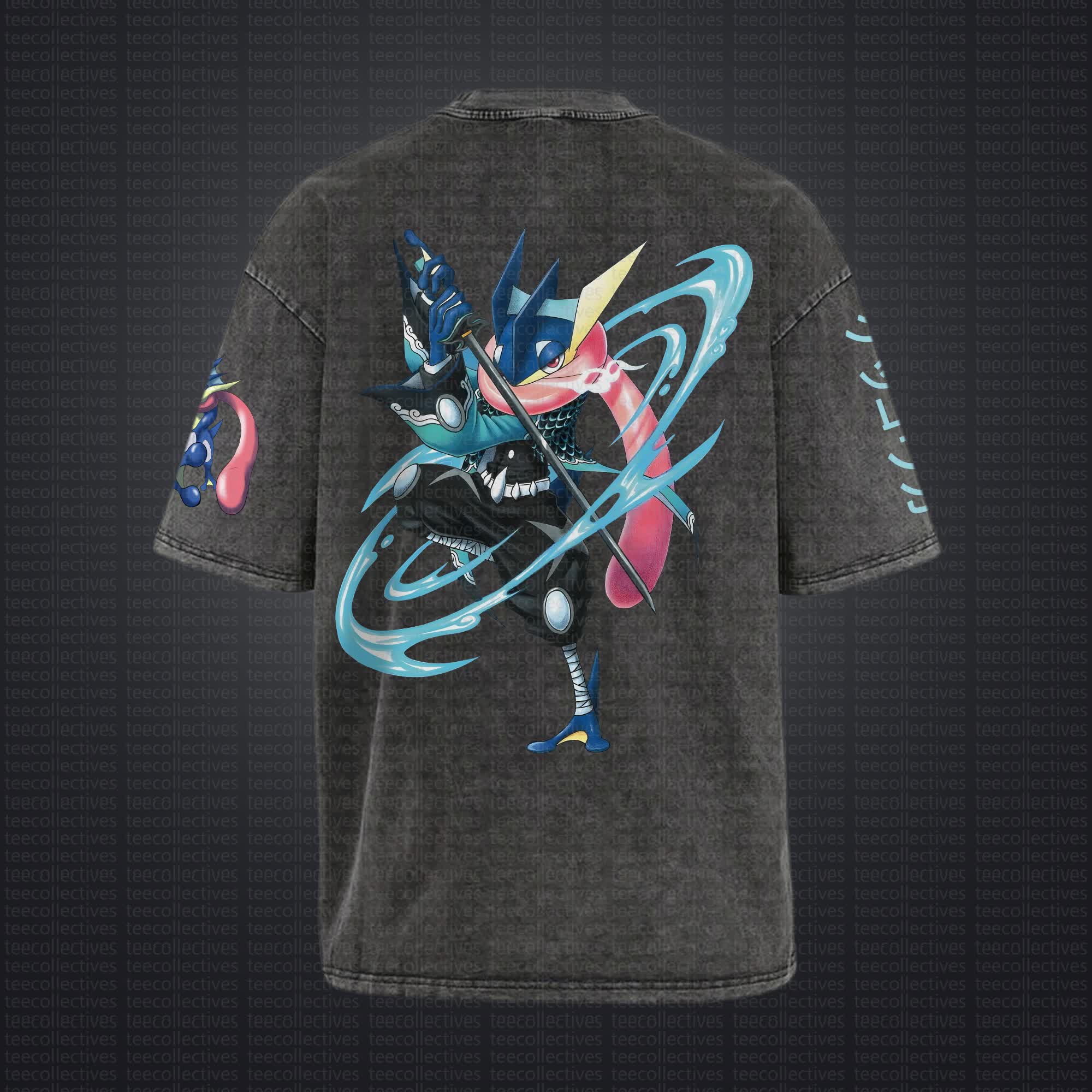Unisex "Pokémon" Anime Style Vintage Washed T-Shirt
