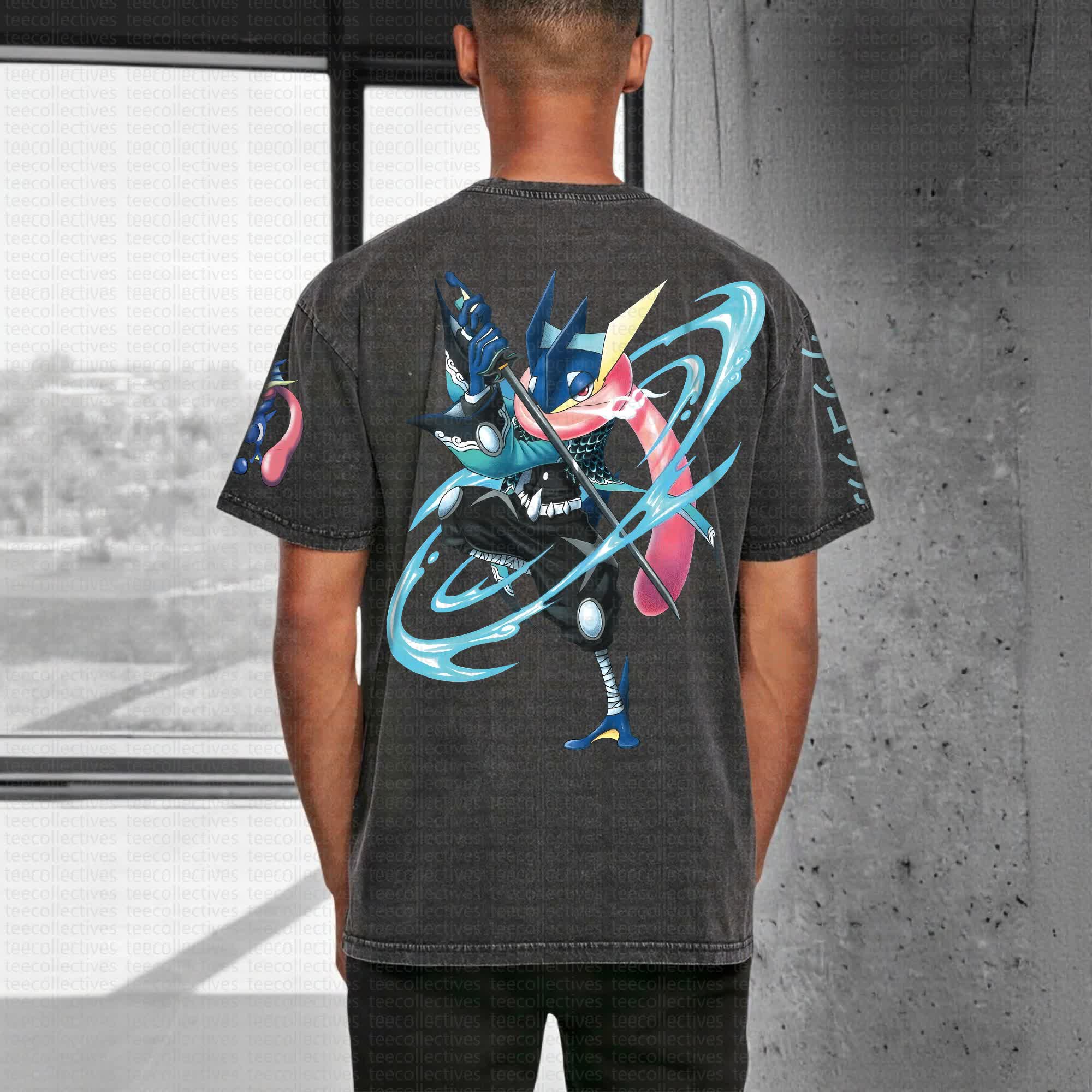 Unisex "Pokémon" Anime Style Vintage Washed T-Shirt