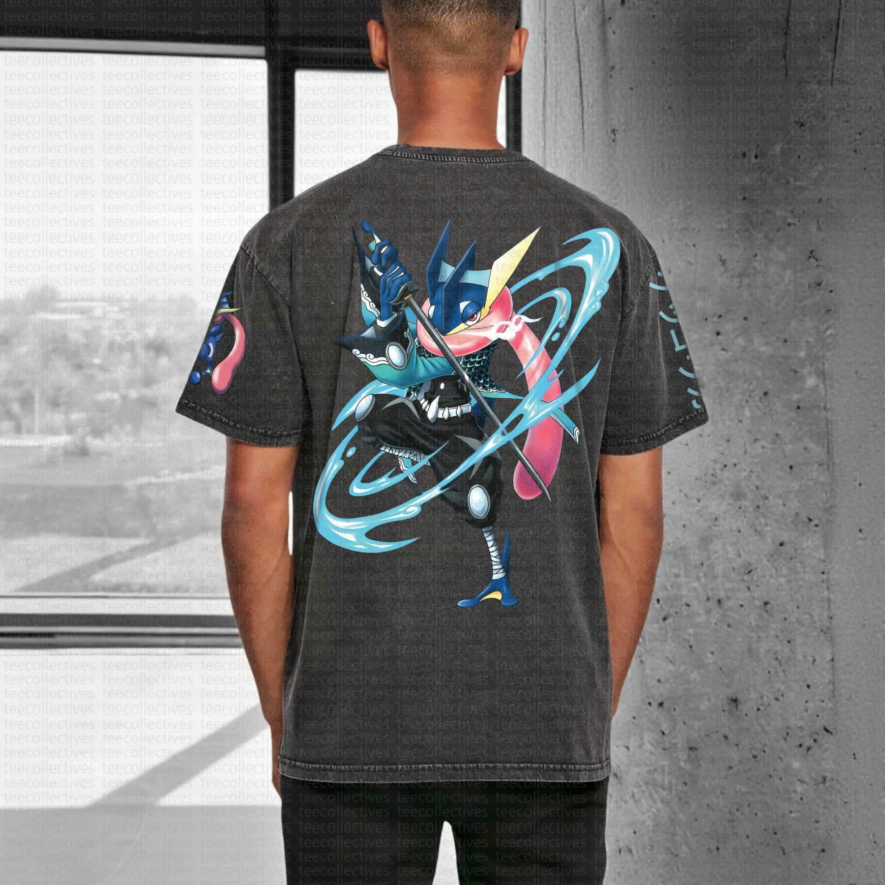 Unisex "Pokémon" Anime Style Vintage Washed T-Shirt