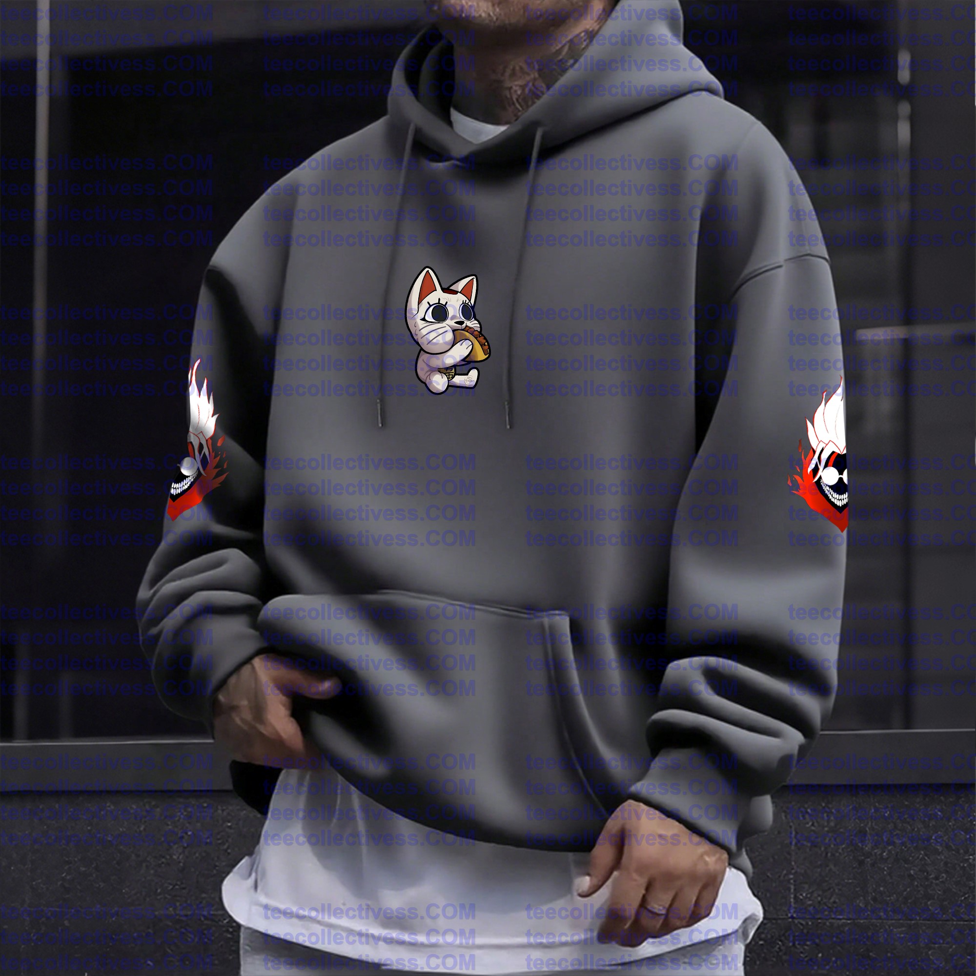 Unisex Anime Graphic Streetwear Wintage Plush Hoodie