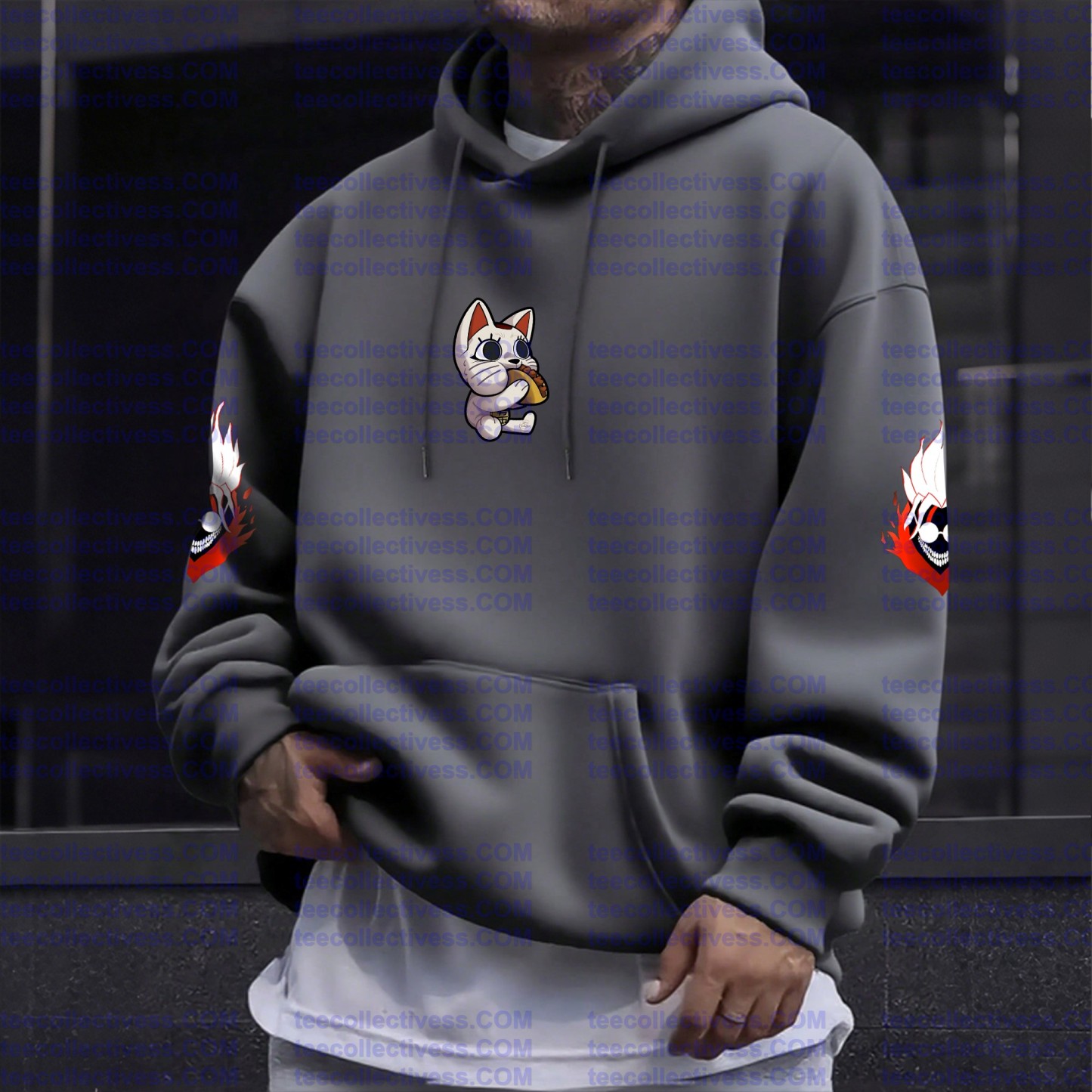 Unisex Anime Graphic Streetwear Wintage Plush Hoodie