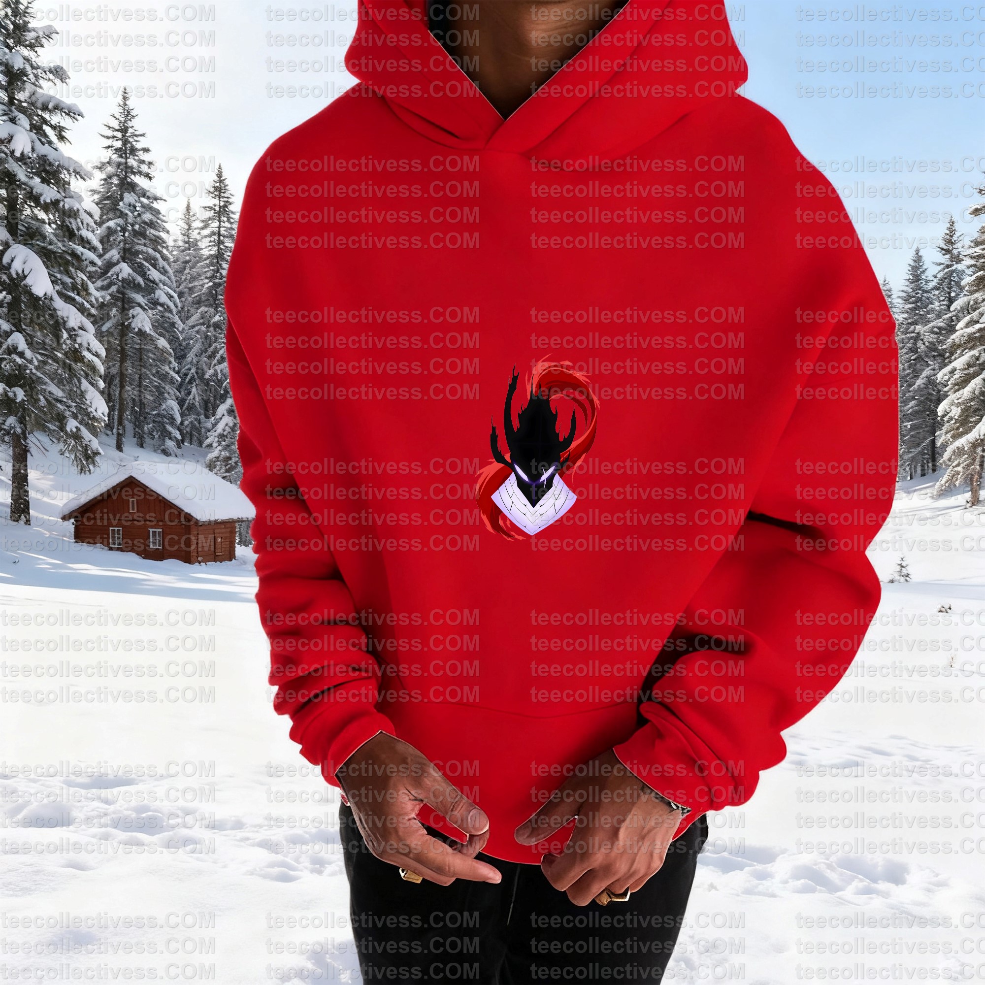 Unisex Anime Graphic Streetwear Wintage Plush Hoodie