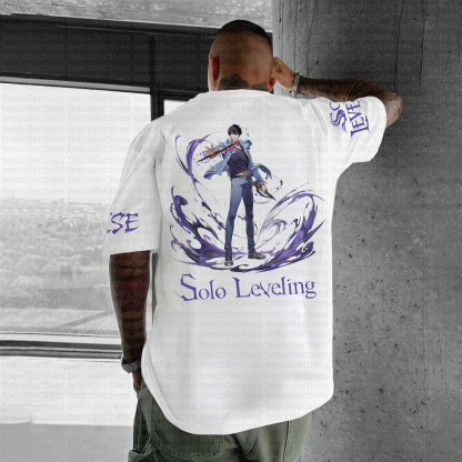 Unisex  " Solo Leveling " Anime Inspired Vintage T-Shirt