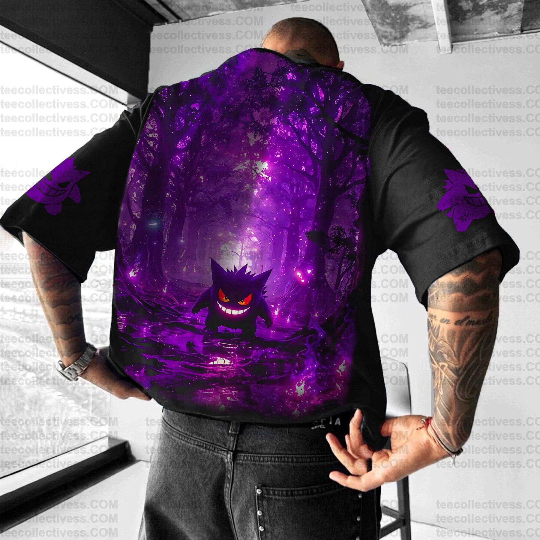 Unisex Anime Inspired Vintage T-Shirt丨Demon Slayer X Pokémon