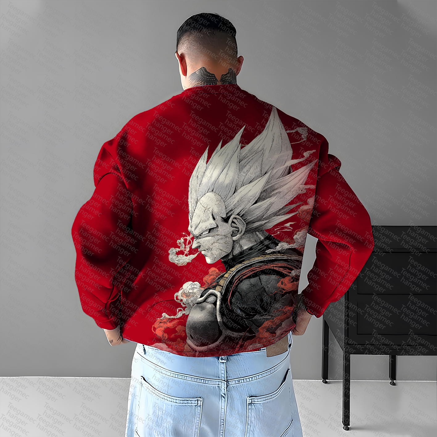 Unisex Anime Graphic Inspired Vintage Sweatshirt