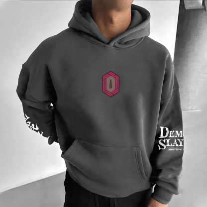 Unisex Anime Graphic Streetwear Vintage Hoodie丨Demon Slayer X Pokémon