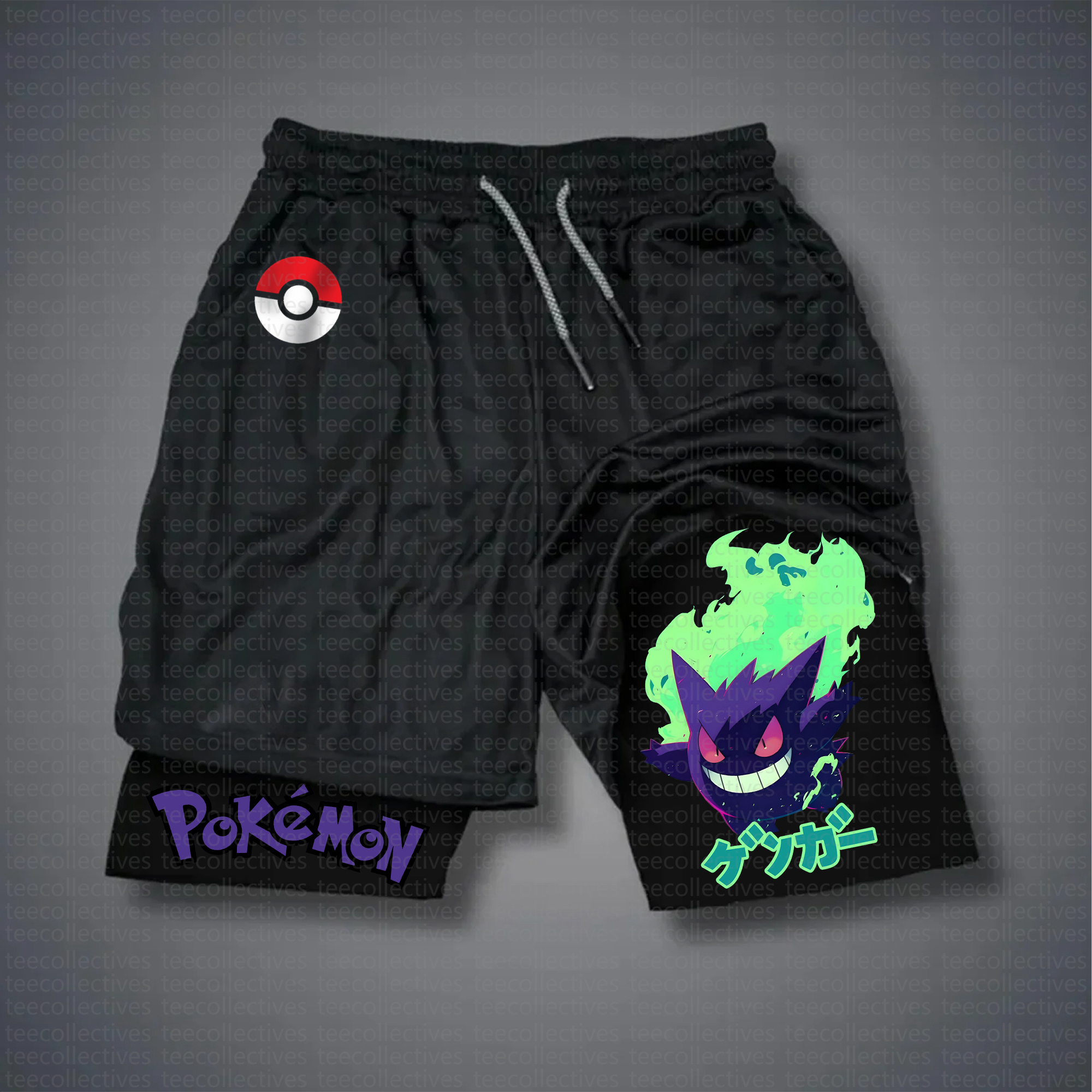 Unisex “Pokemon” Casual Streetwear Shorts