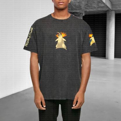 Unisex "Pokémon" Anime Style Vintage Washed T-Shirt