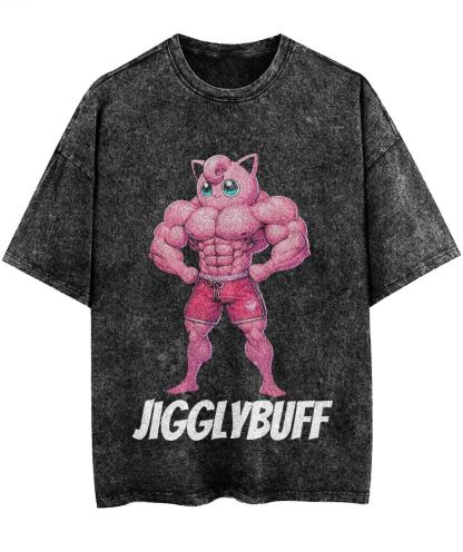 Unisex  “Pokémon” Jigglybuff Gym Vintage T-Shirt