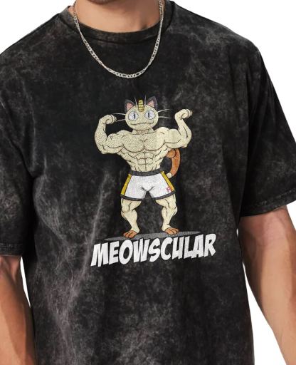 Unisex  “Pokémon” Meowscular Gym Vintage T-Shirt