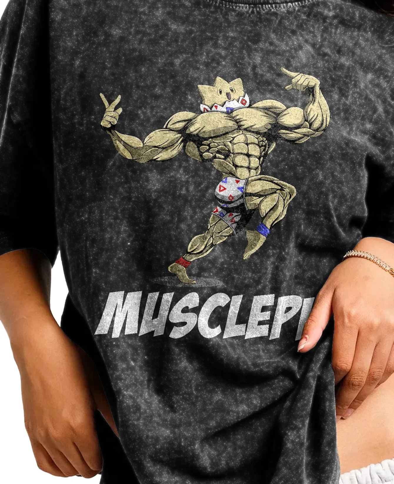 Unisex  “Pokémon” Musclepi Gym Vintage T-Shirt