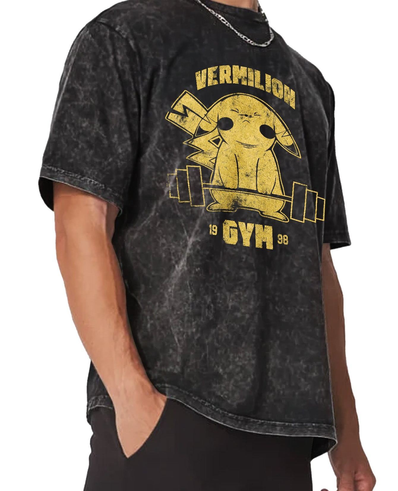 Unisex  “Pokémon” Pikachu Gym Vintage T-Shirt