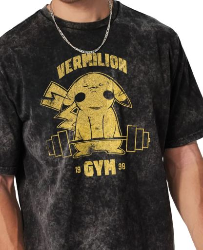 Unisex  “Pokémon” Pikachu Gym Vintage T-Shirt