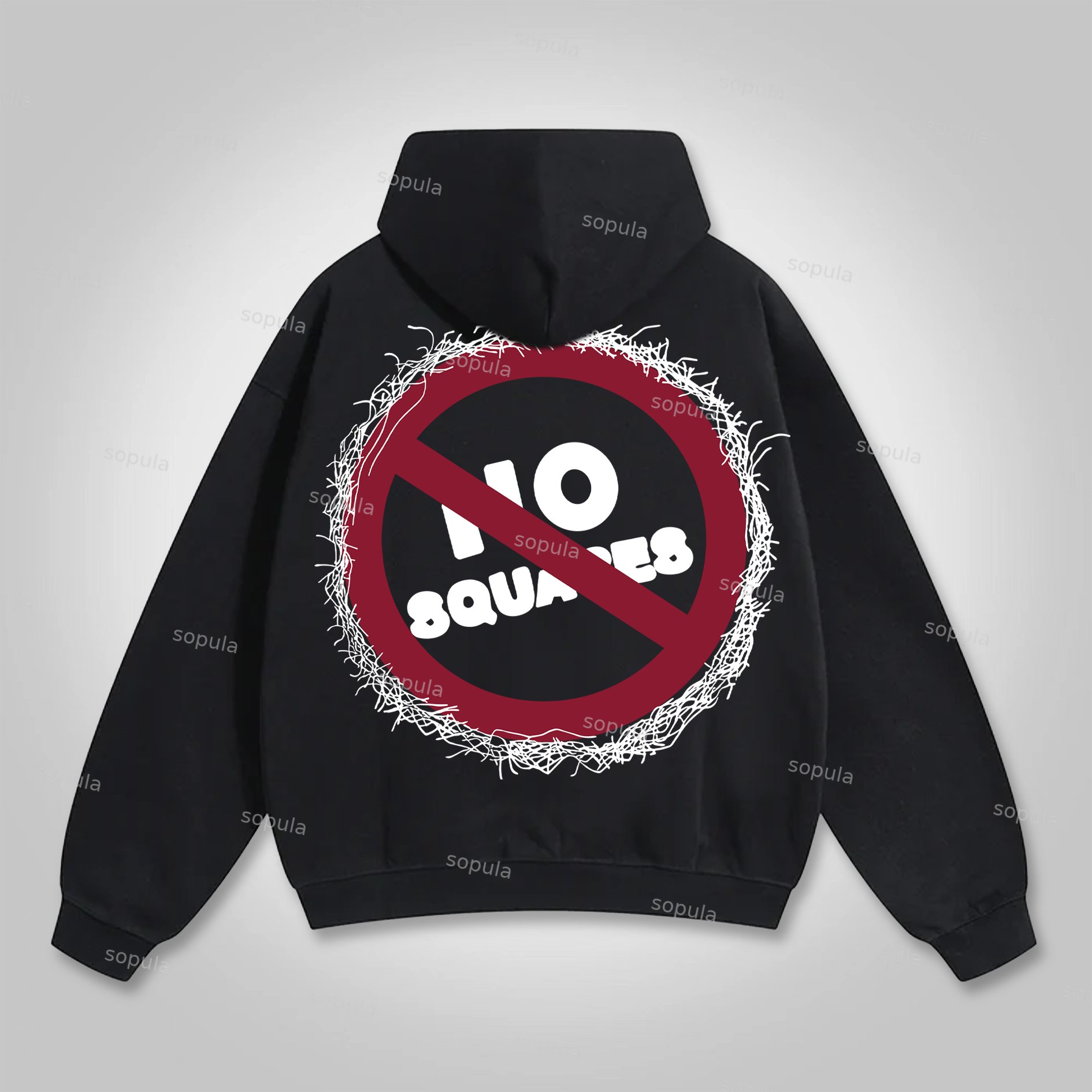 Sopula Retro Street Tenth Series Graphic Pullover Hoodie