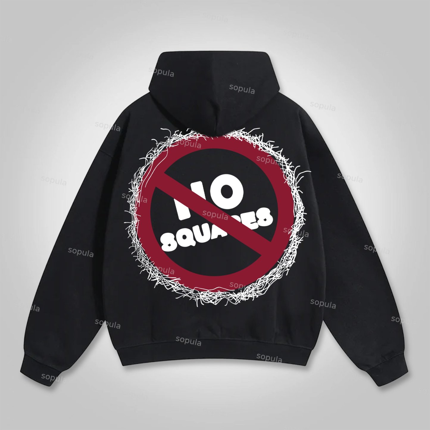 Sopula Retro Street Tenth Series Graphic Pullover Hoodie