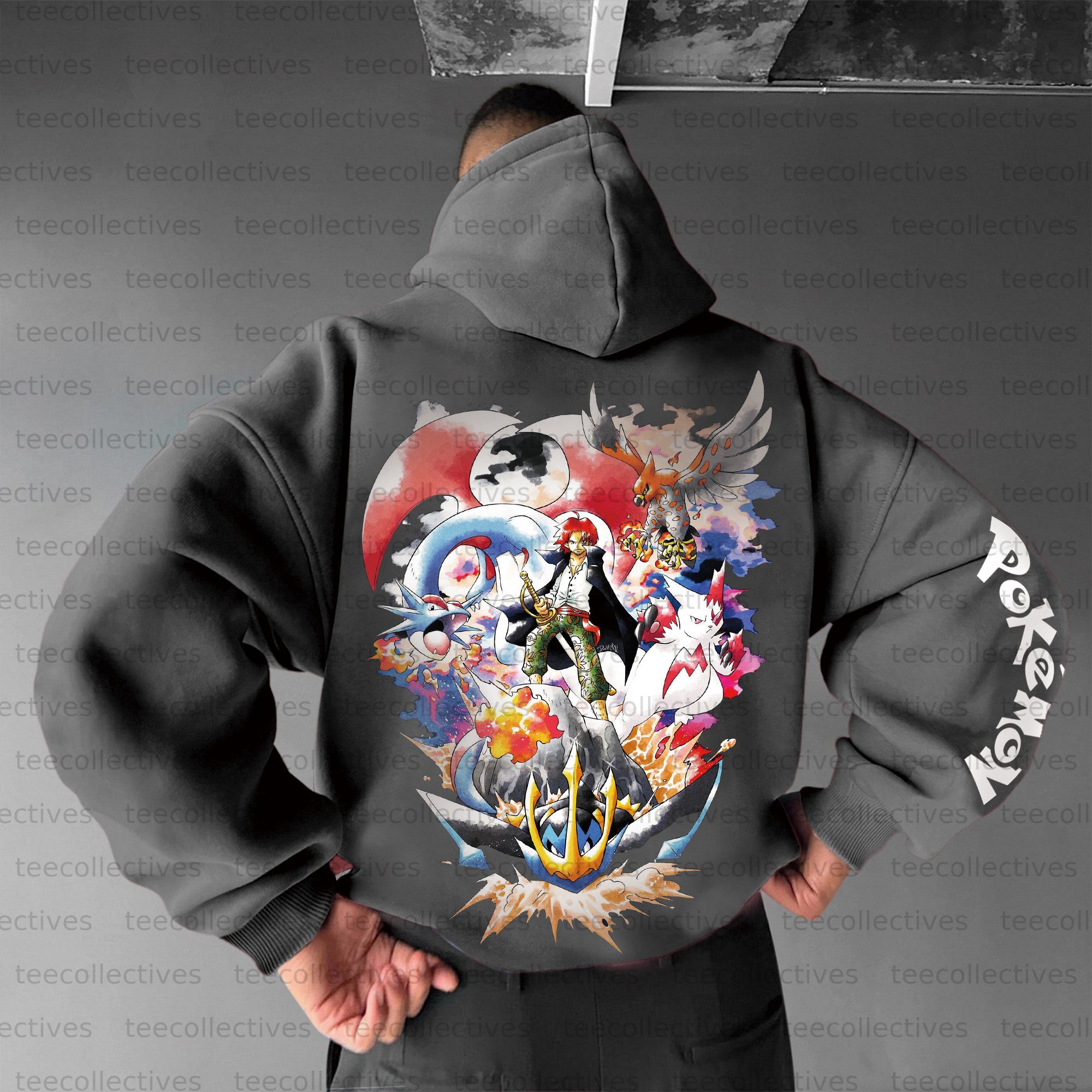 Unisex Anime Graphic Streetwear Vintage Plush Hoodie