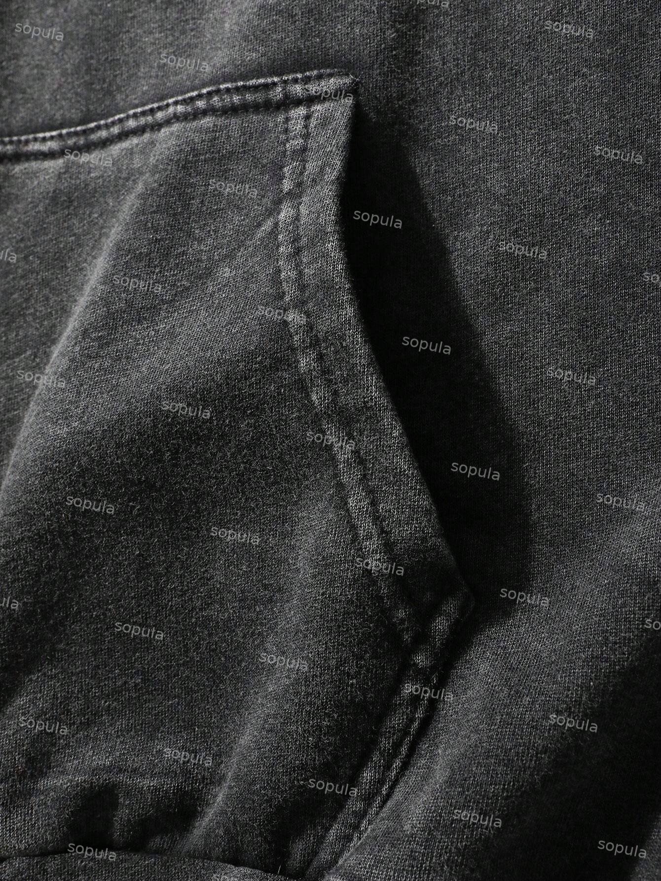 Sopula Vintage Juice World Graphic Washed Distressed Hoodie