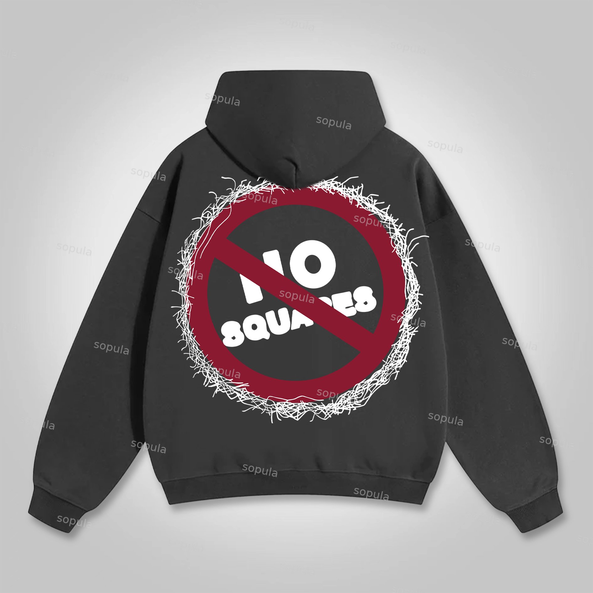 Sopula Retro Street Tenth Series Graphic Pullover Hoodie