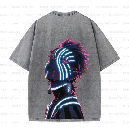 Vintage 3D Direct Inkjet Printed Washed Unisex T-Shirt