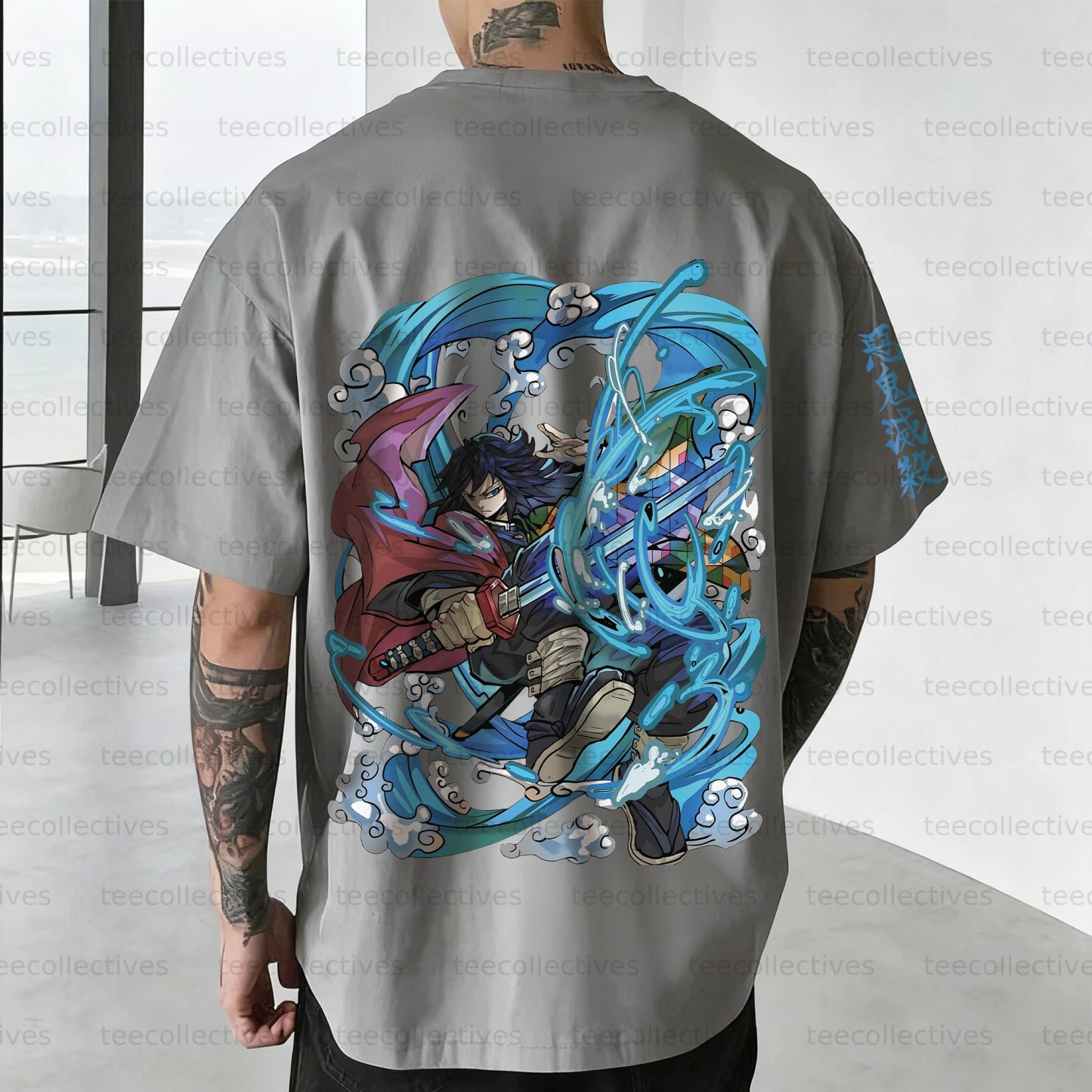 Tomioka Giyuu Unisex Anime Inspired Vintage T-Shirt