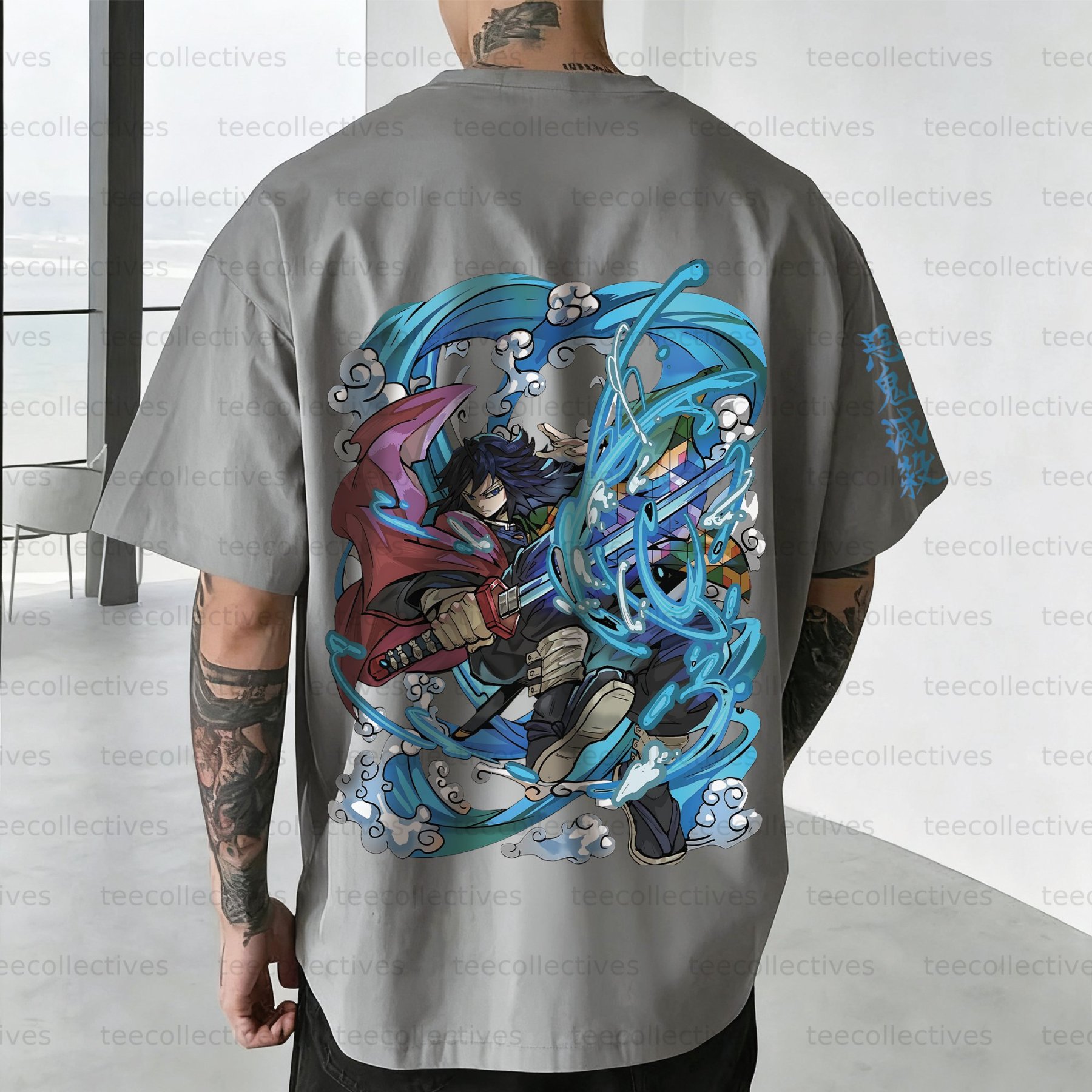 Tomioka Giyuu Unisex Anime Inspired Vintage T-Shirt