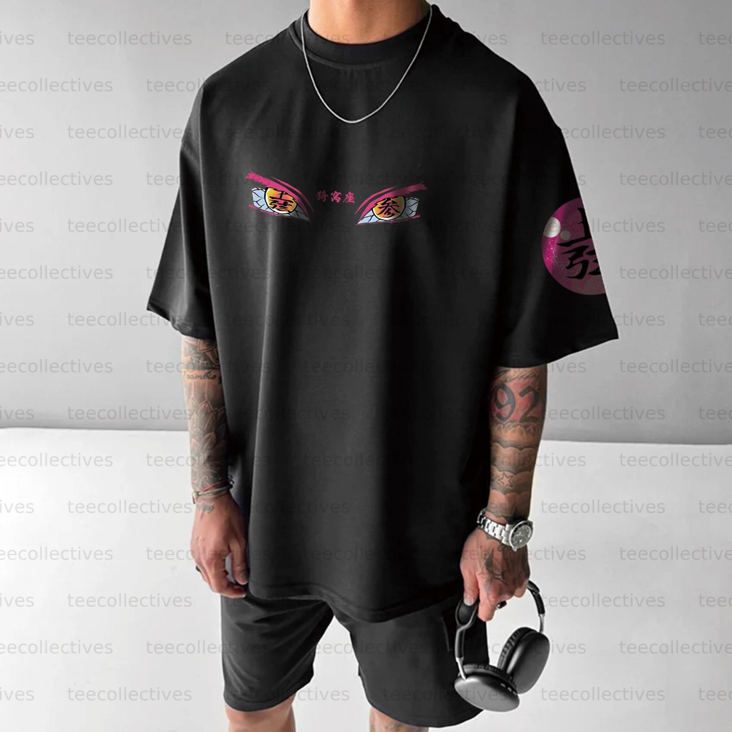 Akaza-Unisex Anime Inspired Vintage T-Shirt