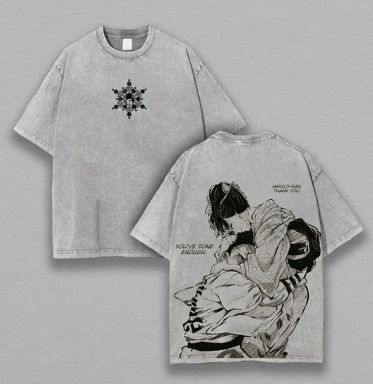 Vintage 3D Direct Inkjet Printed Washed Unisex T-Shirt| KNY