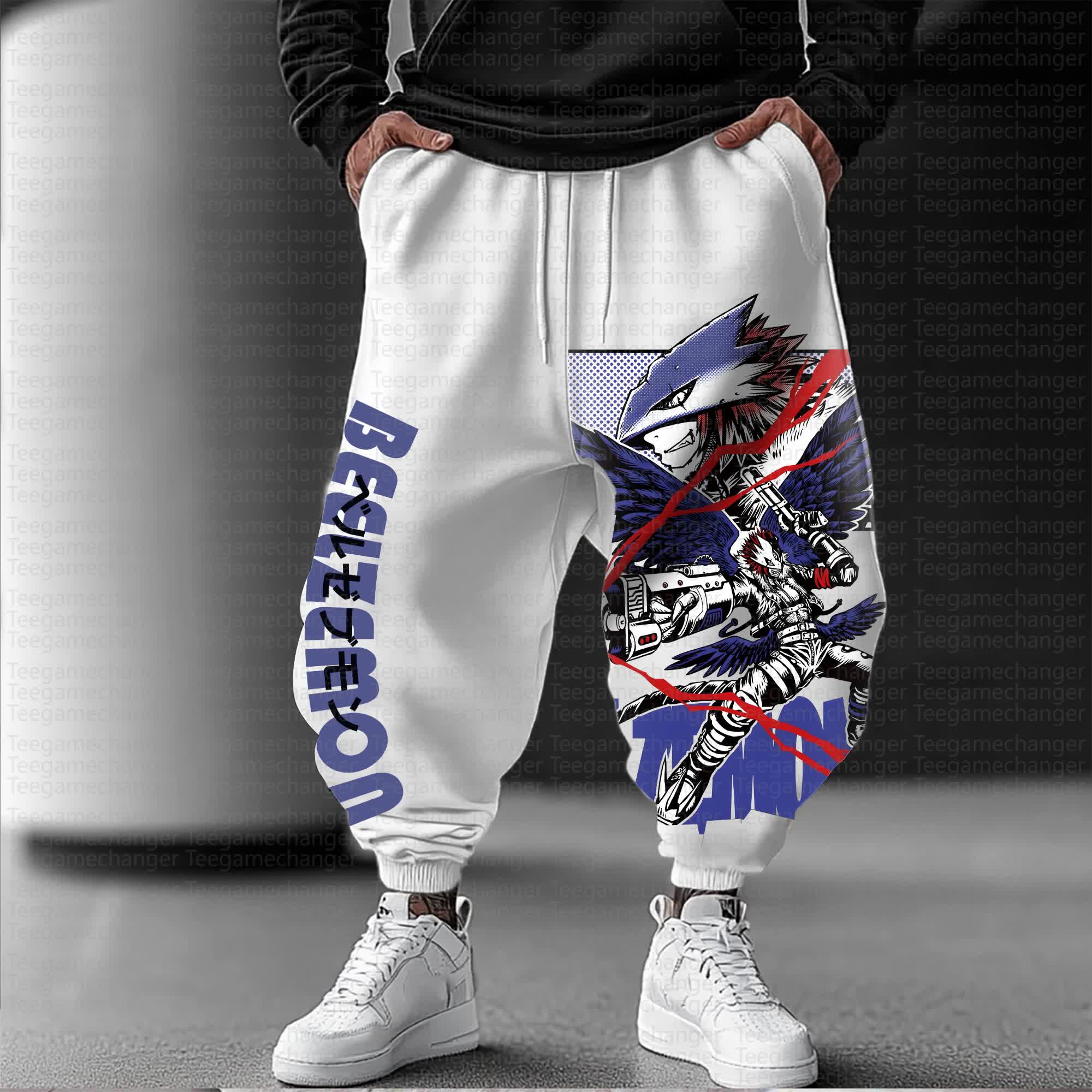 Unisex Anime Inspired Vintage Pants丨Digimon