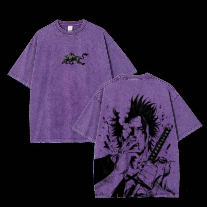 Yami Sukehiro x Black Bulls Black Clover Anime Double Printed Vintage 