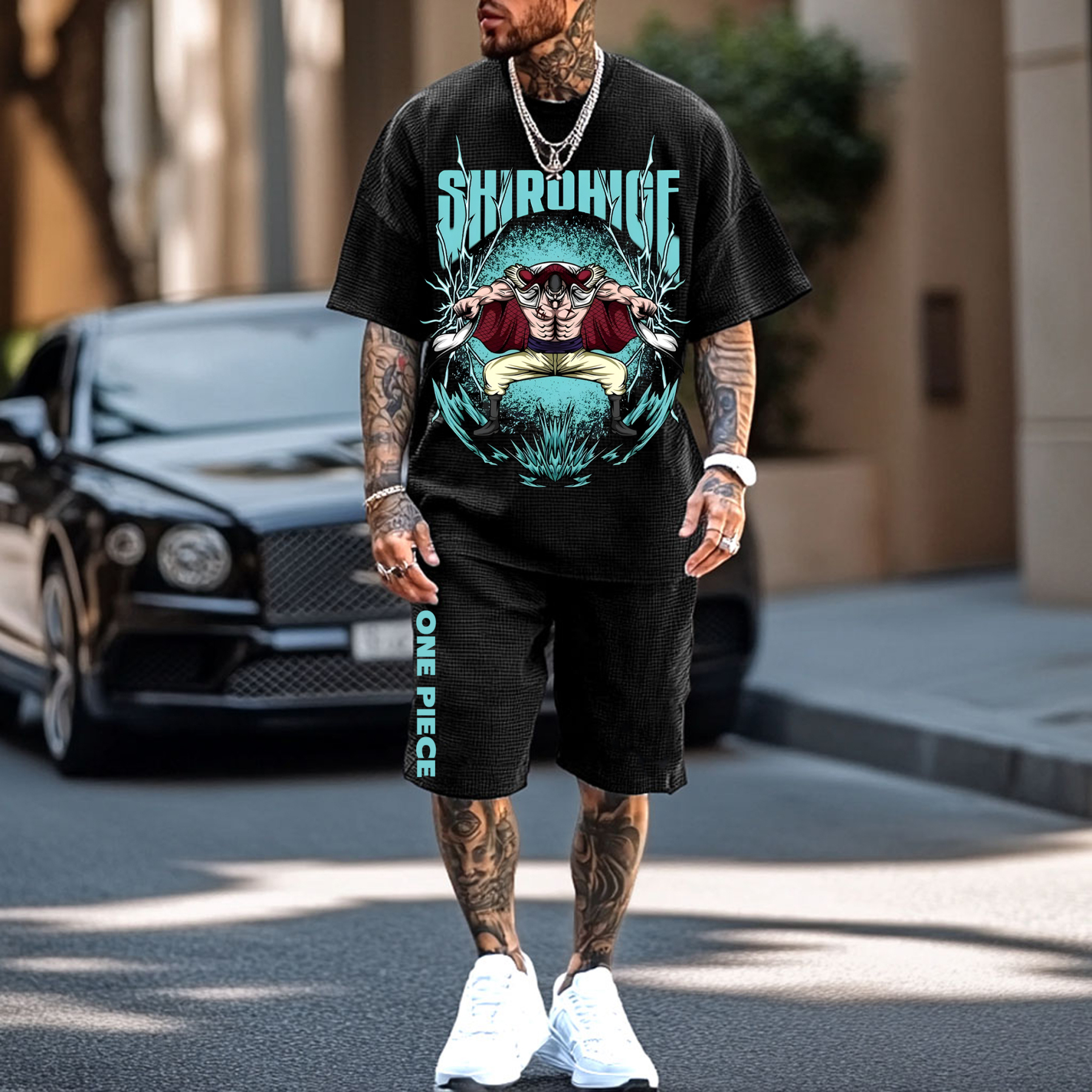 Unisex Fit Vintage Short Suit丨One Piece