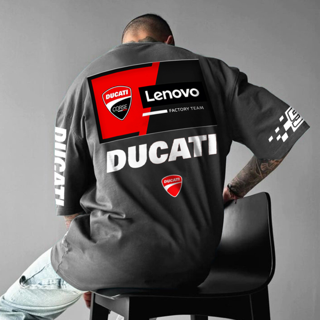 Unisex Oversized Motorcycle Racing No.93 T-Shirt