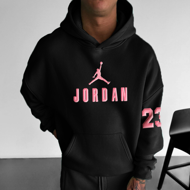 Unisex Jumpman Printed Casual Hoodie-Teegamechanger