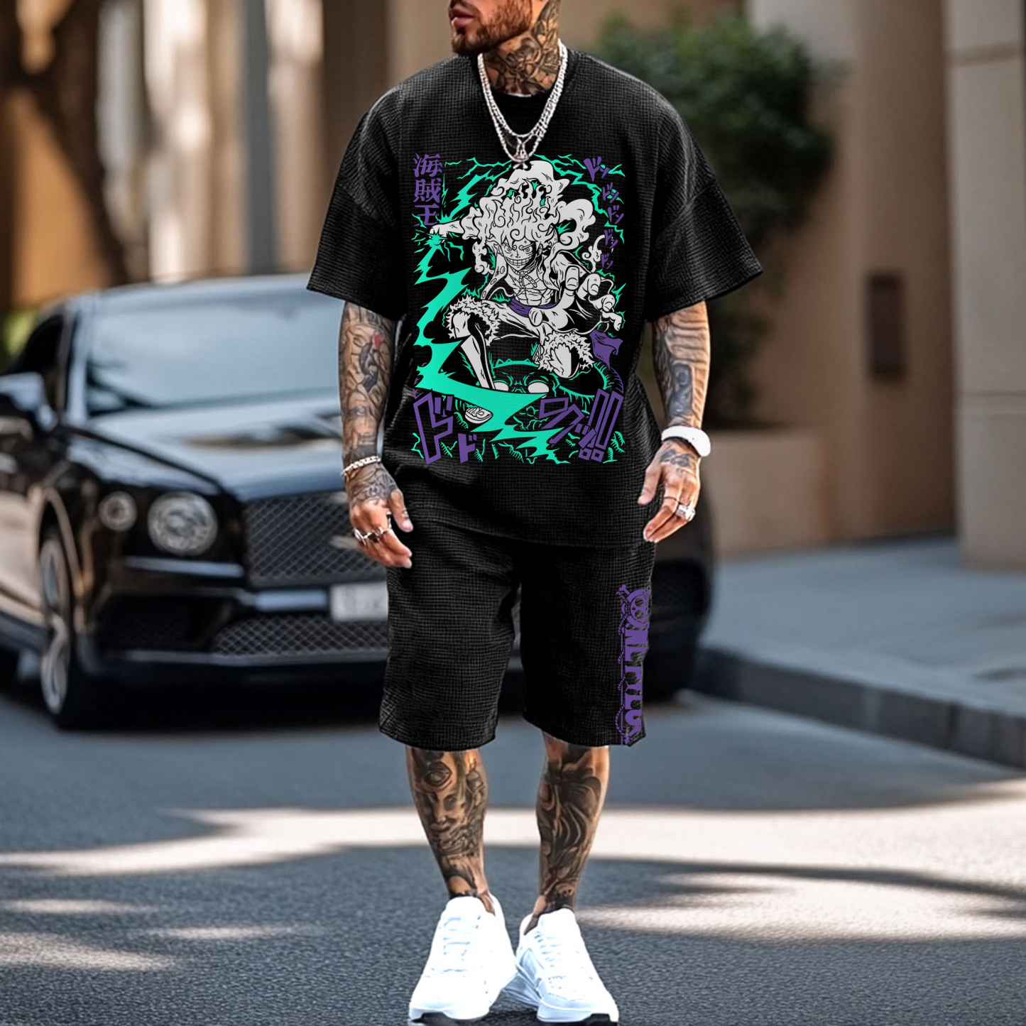 Unisex Fit Vintage Short Suit丨One Piece