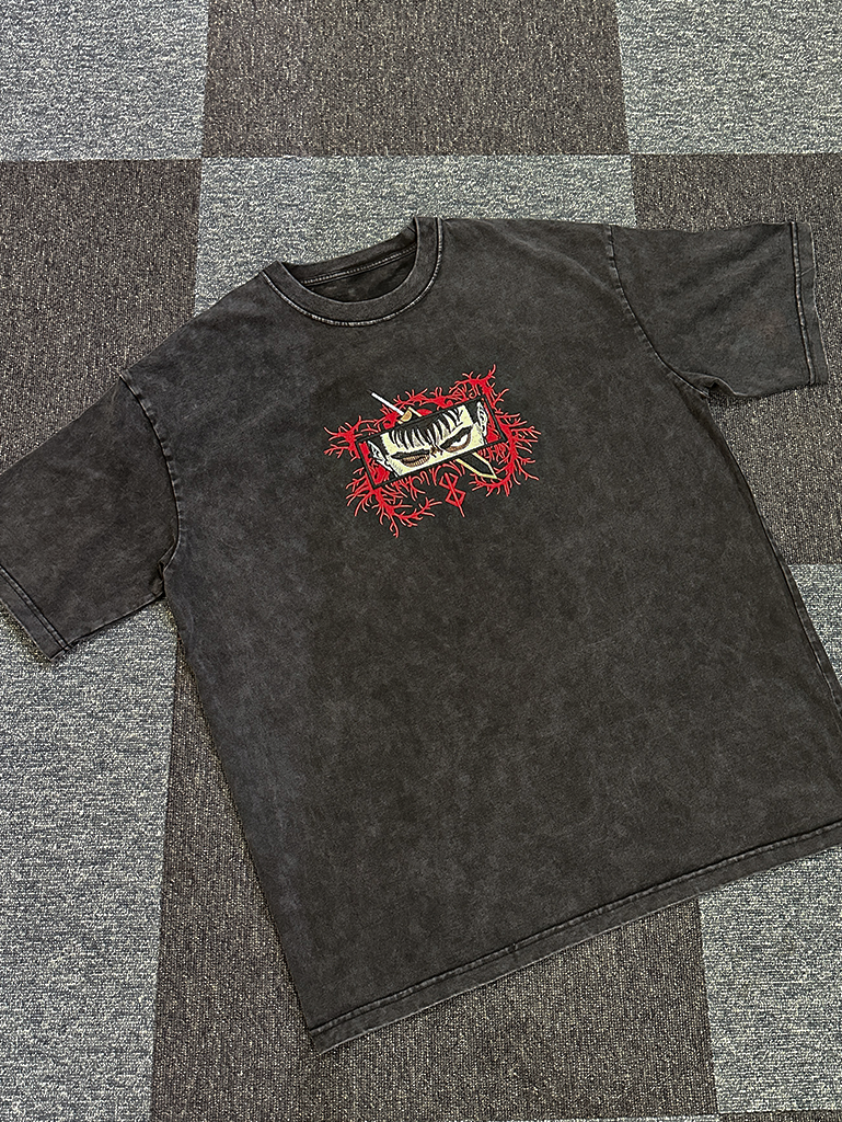 Guts Embroidery Tee-Teegamechanger